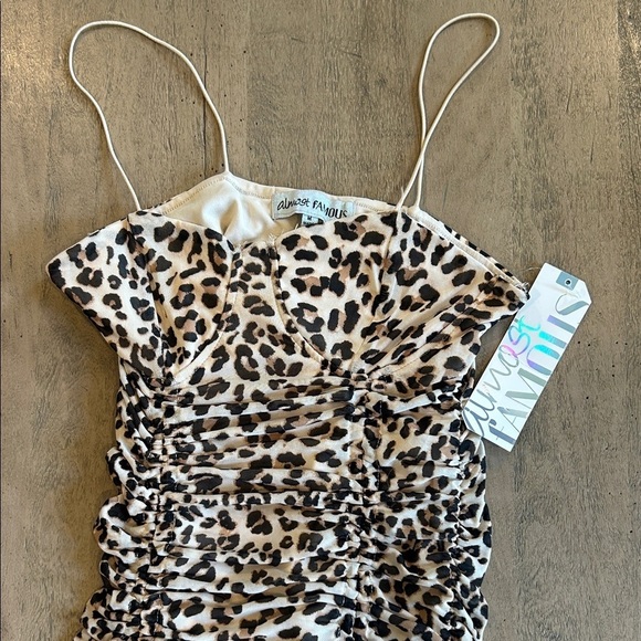 Almost Famous Dresses & Skirts - Almost Famous Animal Print Ruched Dress
